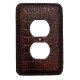 Crocodile Texture Leather Resin Outlet Cover