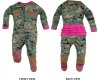 Baby Girls Crawler USMC Woodland Camo Recruit with Boots