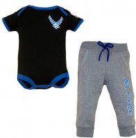 Baby Bodysuit and Pants Set with Air Force Logo