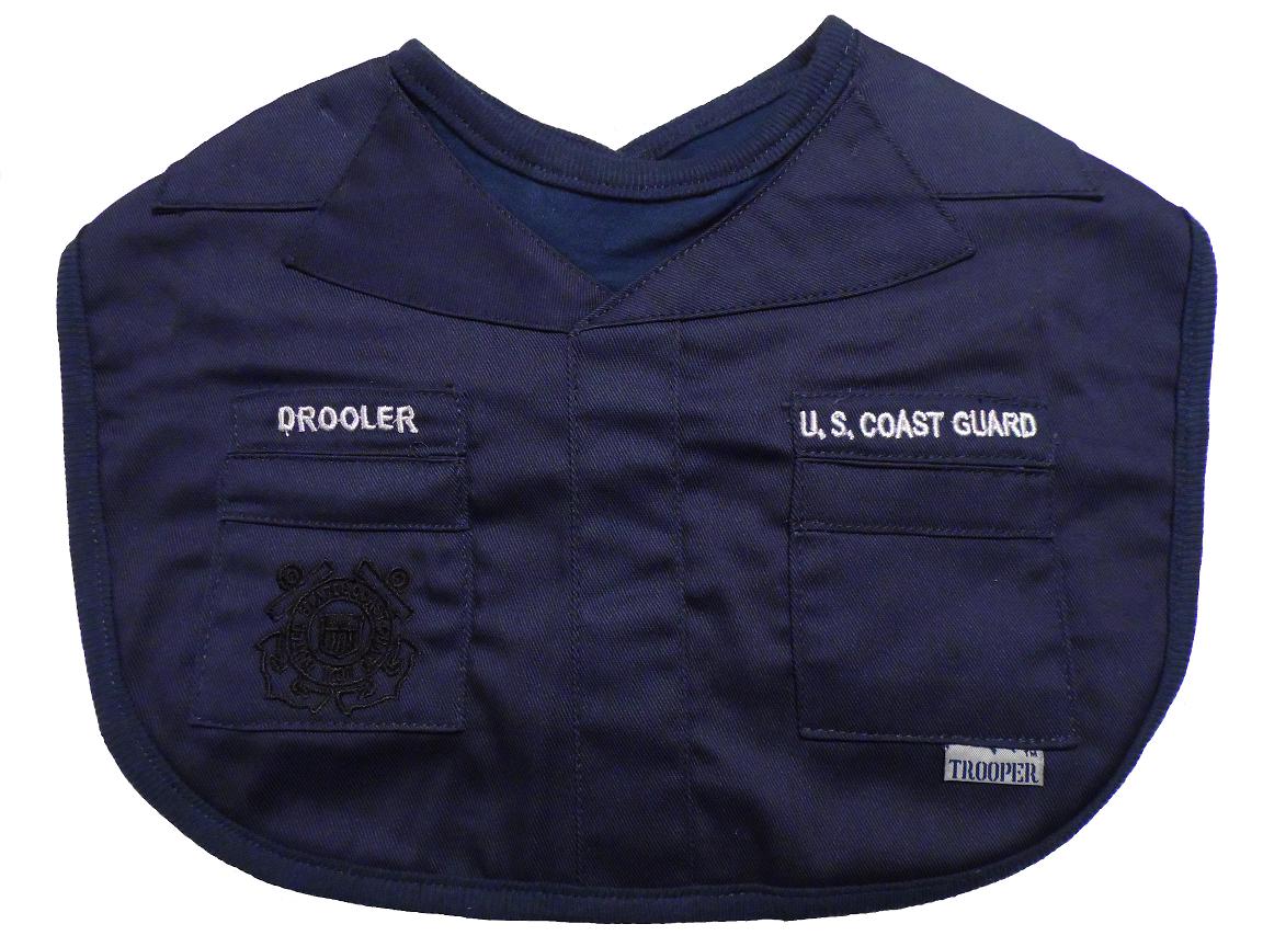 United States Coast Guard Drooler Baby Bib - Click Image to Close
